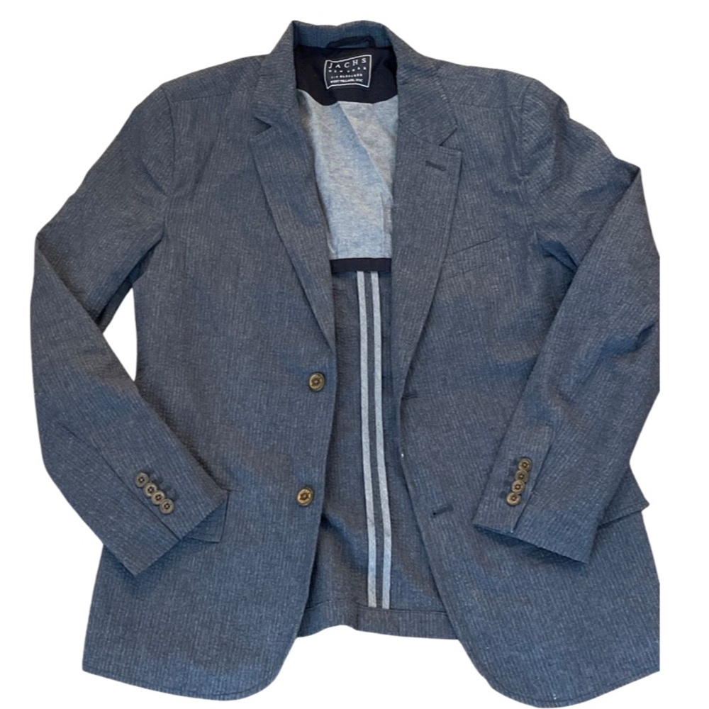 Jachs NY medium Blazer. Two small stains, should come out with dry cleaning.